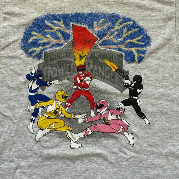 Vintage 1994 Mighty Morphin Power Rangers Promo T-Shirt Size Small - Picture 2 of 6